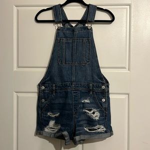 Denim shortalls